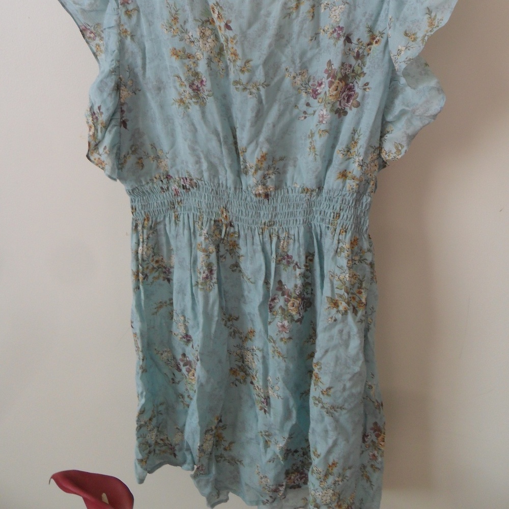 Floral Ruffle Sleeve Sundress - Picture 2 of 8